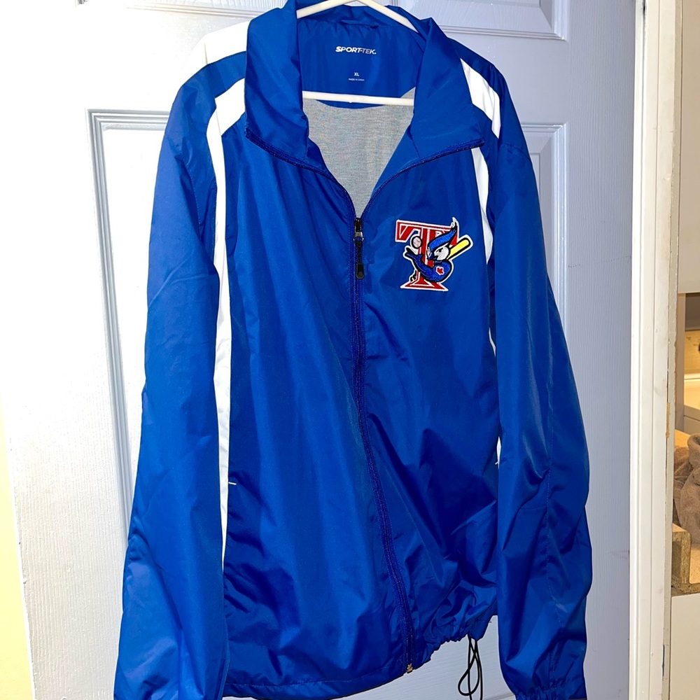 RARE Toronto Blue Jays T-Bird Logo Vintage MLB Windbreaker Jacket
